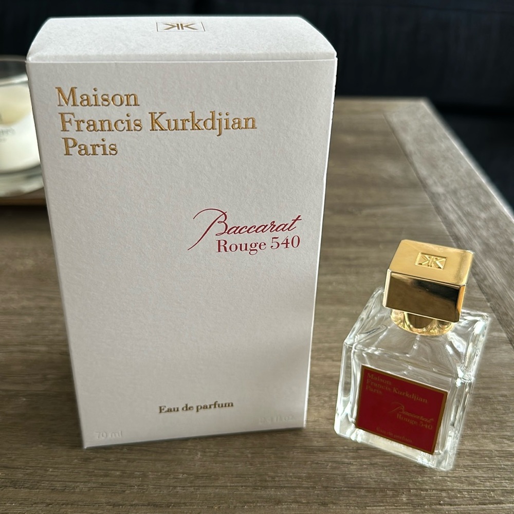 Baccarat EMPTY perfume bottle and package